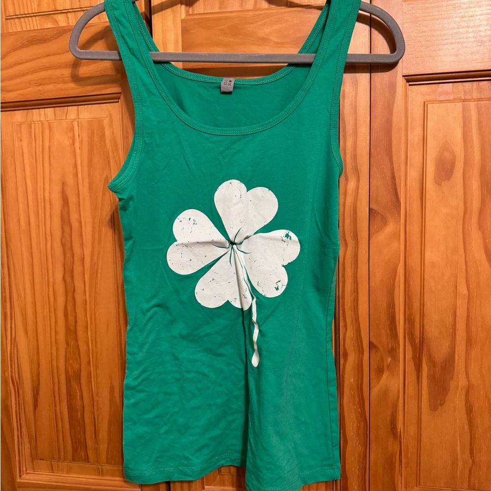 Green Clover Tank Top